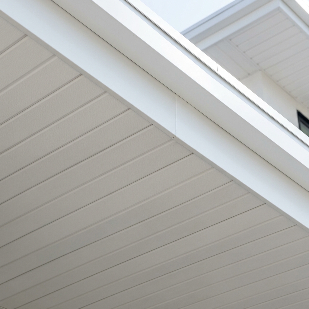 Modern vinyl soffit and fascia installation